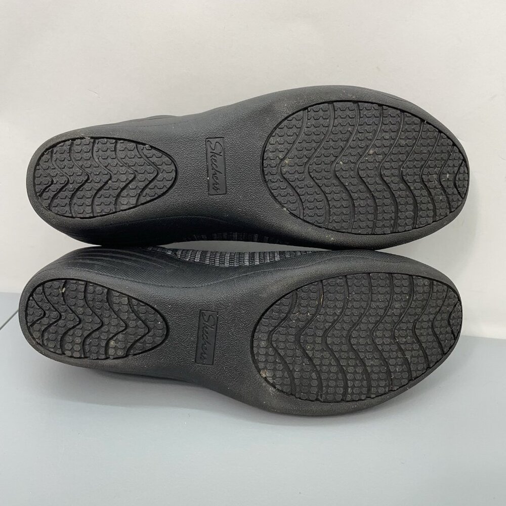Skechers Kiss Secret Wedge Pumps Shoes Stretch Fit Comfort Slip On Black Women 9 - Picture 12 of 13